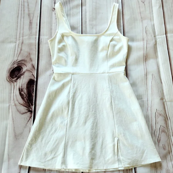 Lulus "Always Admired" White Sleeveless Mini A-line Dress | Size S - Picture 3 of 14